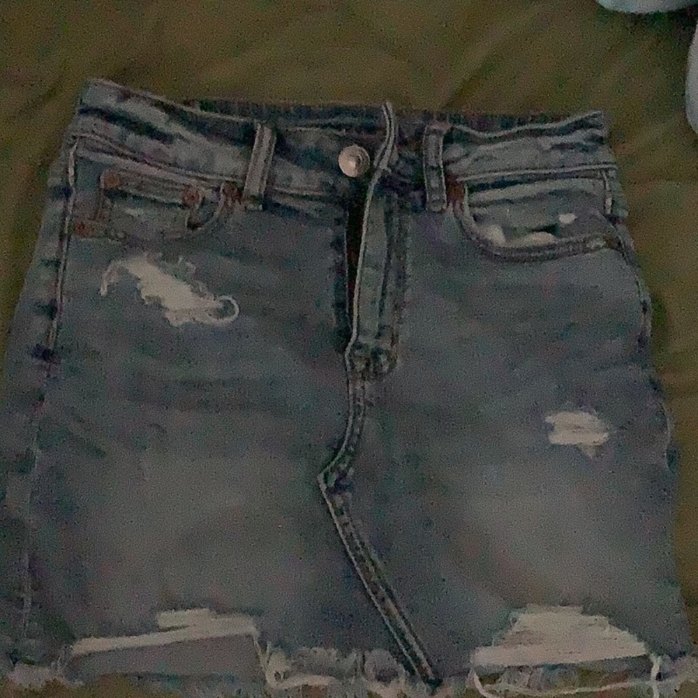 American eagle jean skirt